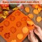 Fall Silicone Mold Halloween Thanksgiving Fall Theme Silicone Mold(Orange)
